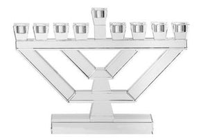 CRYSTAL MENORAH - Medium (Oil & Candles)