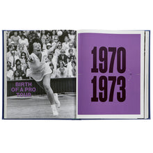 Load image into Gallery viewer, Trailblazers: The Unmatched Story Of Women&#39;s Tennis (Blue Bonded Leather)