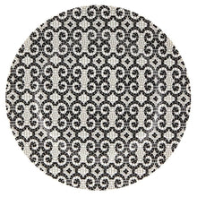 Load image into Gallery viewer, CALCADA PORTUGUESA SET OF 4 DESSERT PLATES IN WHITE &amp; BLACK