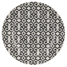 Load image into Gallery viewer, CALCADA PORTUGUESA SET OF 4 DESSERT PLATES IN WHITE &amp; BLACK