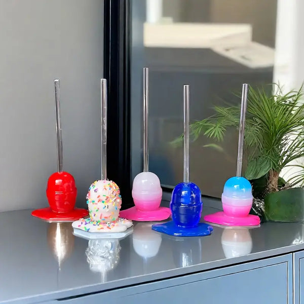 Vibrant Melted Lollipop Decor