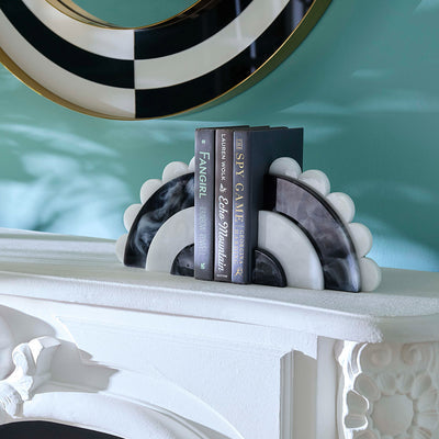 COMO BLACK & WHITE BOOKENDS
