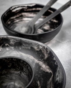Black Swirl Set ( Platters, Bowls & Serverware)