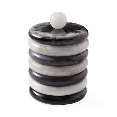COMO BLACK & WHITE ICE BUCKET