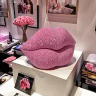 Beaded Lips Statue
