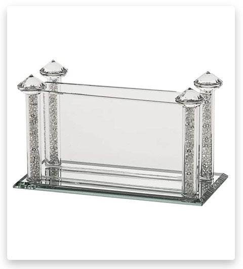 Judaica Crystal Match Box Holder