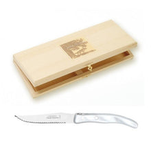 Load image into Gallery viewer, Box of 12  Berlingot  Steak Knives - White