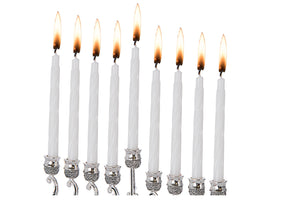 CHANNUKAH CANDLES WHITE