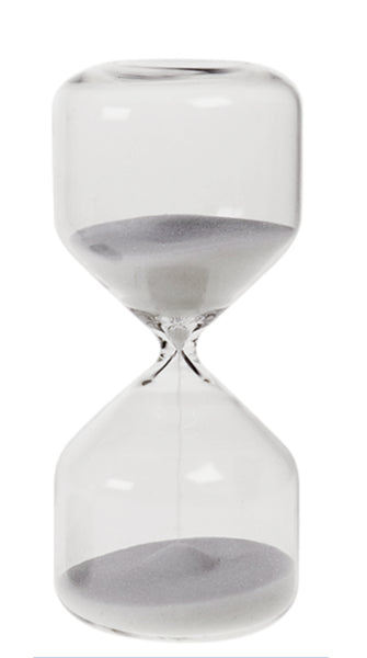 Sand Timer with White or Black Sand 20 Minutes