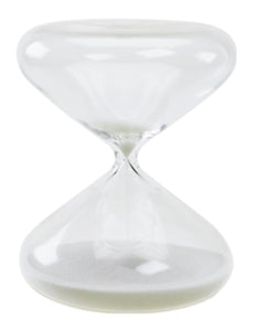 Sand Timer with White or Black Sand 15 Minutes