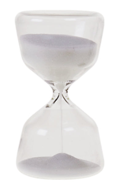 Sand Timer with White or Black  Sand 5 Minutes