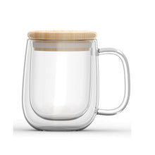 Load image into Gallery viewer, Double Wall Mug with Bamboo Lid 350ml