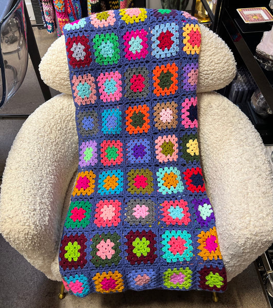 Square Patch Crochet Throw