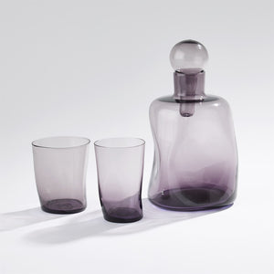 PINCHED PURPLE DECANTER