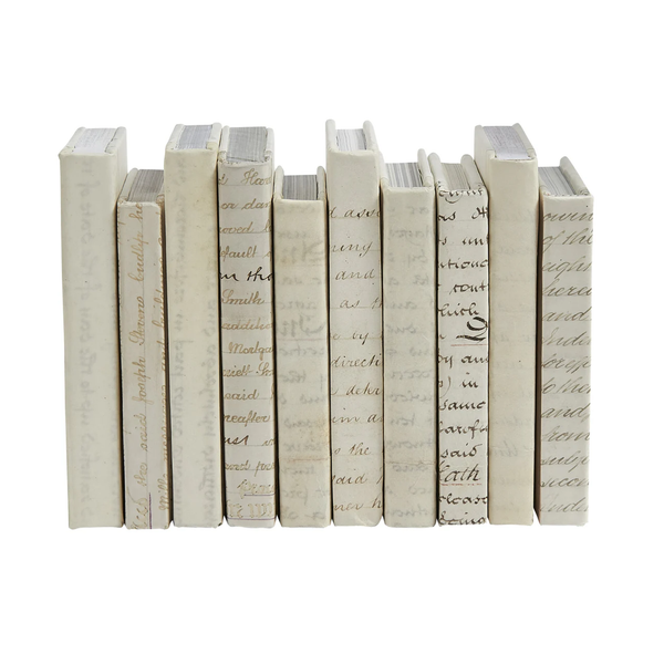 10 Vol. Mix of Mini Vintage Vellum with Script