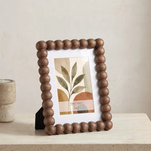 Load image into Gallery viewer, Sculpted Wood Bead Mat Photo Frame