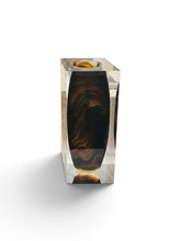 Load image into Gallery viewer, Premium Cast Resin Column Vase – Amber Agate-9.5"H