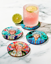 Load image into Gallery viewer, Golden Gals (Set of 4) Coasters