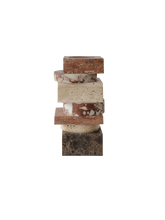 Load image into Gallery viewer, Pila Vase Red Travertine, Rosso, Travertine and Emperador