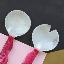 Load image into Gallery viewer, 2 Colors, Hand Poured Resin Salad Serving Set -  Serving Set