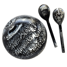 Load image into Gallery viewer, Wavy Resin Salad Serving Bowl &amp; Matching Server