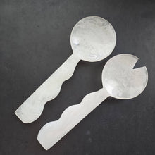 Load image into Gallery viewer, 2 Colors, Hand Poured Resin Salad Serving Set -  Serving Set