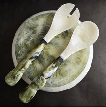 Load image into Gallery viewer, Shallow, Hand Poured Resin Serving Bowl &amp; Matching Server