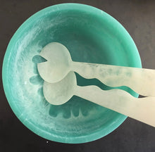 Load image into Gallery viewer, Large Hand Poured Resin Salad Bowl &amp; Servers