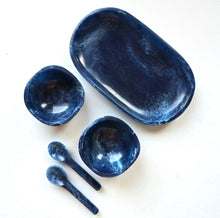 Load image into Gallery viewer, Small Serving Tray with 2 Bowls &amp; Spoons