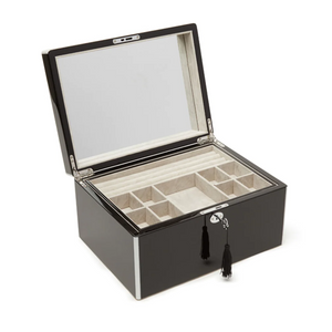 Laurel Jewelry Box - Black/White