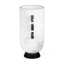 Load image into Gallery viewer, Como Black &amp; White Disc Urn
