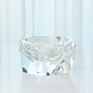 Multi Facet Crystal Bowl - Clear