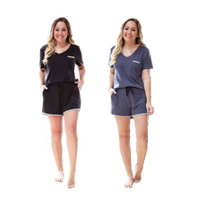 Load image into Gallery viewer, Shorts and Tee Pajama Set