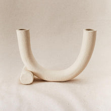 Load image into Gallery viewer, Harmony Candleholder - Raw White