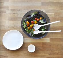 Load image into Gallery viewer, Salad Servers - Large - Grey &amp;  White