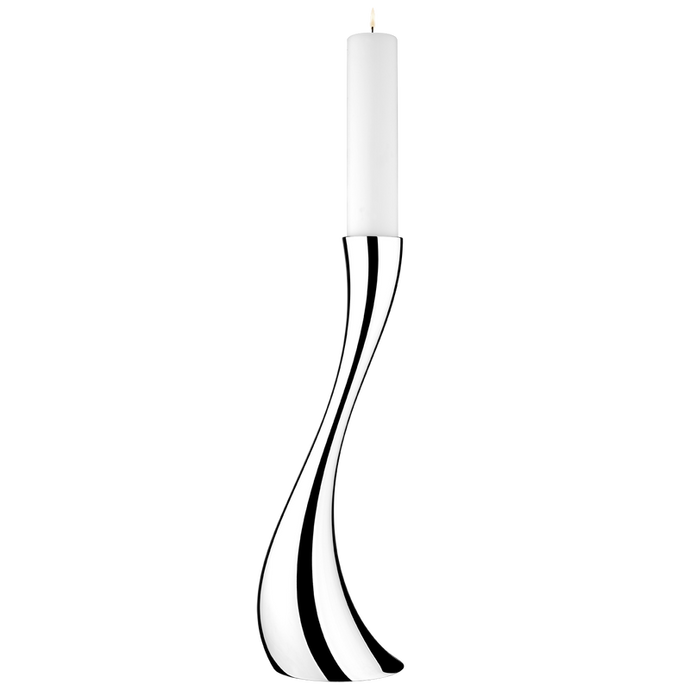 Cobra Floor Candleholder - Medium / Stainless