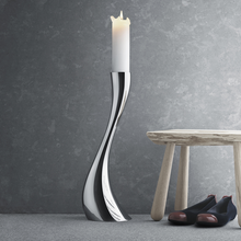 Load image into Gallery viewer, Cobra Floor Candleholder - Medium / Stainless