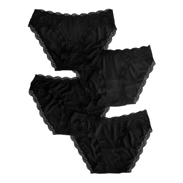 Black Four Pack Knicker Box