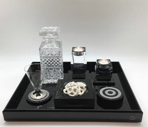 Vanity Mirror Tray in Black