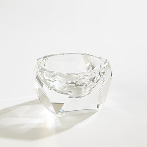 Multi Facet Crystal Bowl - Clear