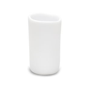 Halo Vase - Medium- Black & White