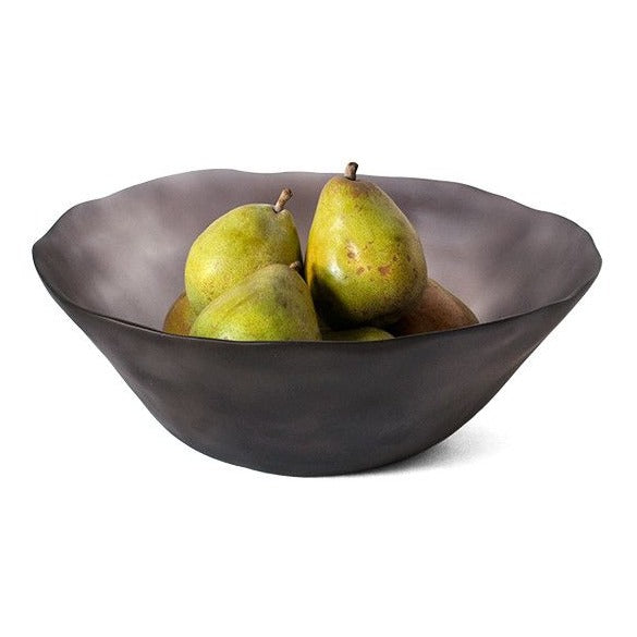 Sculpt Tapered Bowl Large with Server- Grey & White