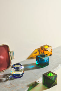 Ophelia Azure Crystal Tlight Holder