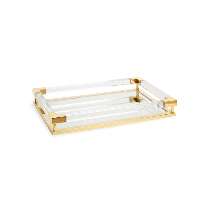 Jacques Small Tray - Acrylic and Brass