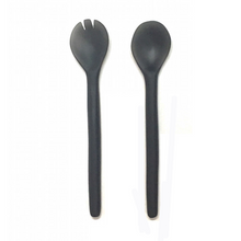 Load image into Gallery viewer, Salad Servers - Large - Grey &amp;  White