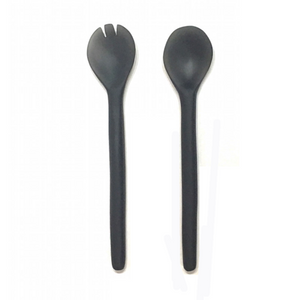 Salad Servers - Large - Grey &  White