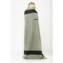 Load image into Gallery viewer, The Siempre Recycled Blanket- Surplus | Black Stripe