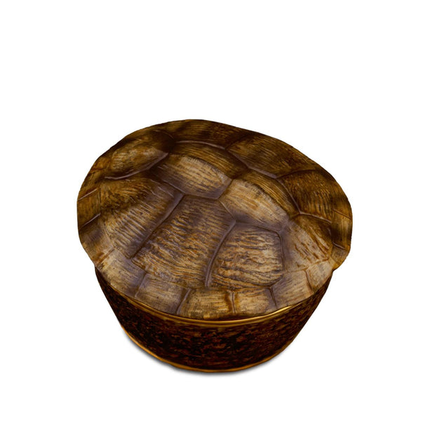Turtle Candle - Brown/Gold