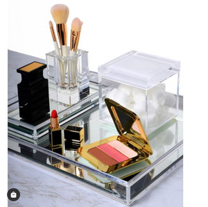 Vanity Mirror Tray in Clear