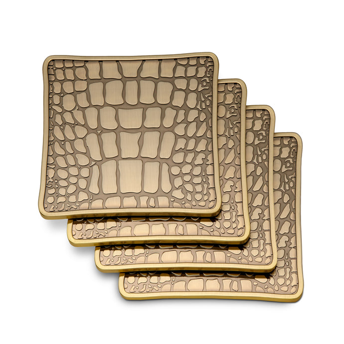 Crocodile Coaster - Set of 4